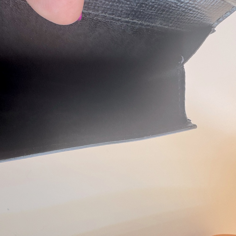 Dunhill Bifold Wallet Black Leather W Embossed Logo & Coin Pouch AUTHENTIC EUC - Picture 14 of 16